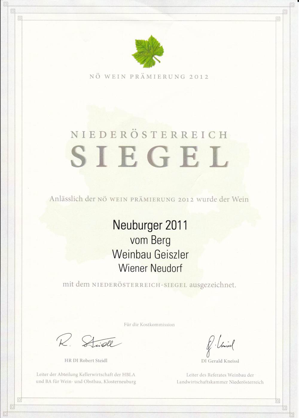 Weinauszeichnung